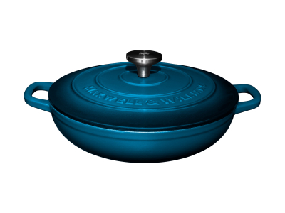 Maxwell & Williams Cast Iron Braiser Midnight Blue 27cm Gift Boxed