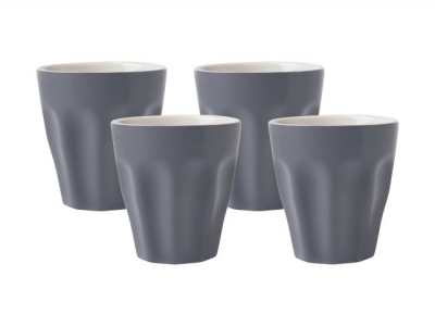 Maxwell & Williams Blend Sala Espresso Cup 100ML Set of 4 Charcoal Gift Boxed