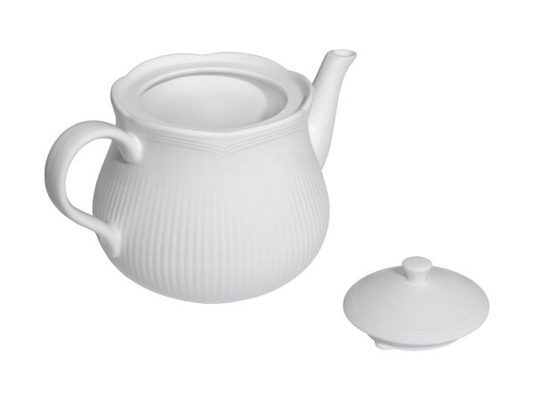 Maxwell & Williams White Basics Rococo Teapot 570ml Gift Boxed