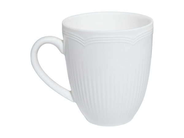 Maxwell & Williams White Basics Rococo Coupe Mug 390ml