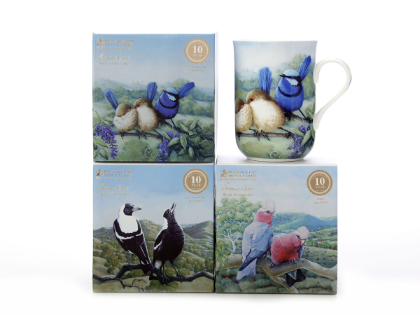 Maxwell & Williams Birds Of Australia Kathrine Castle Mug Splendid Fairy Wren 300ml