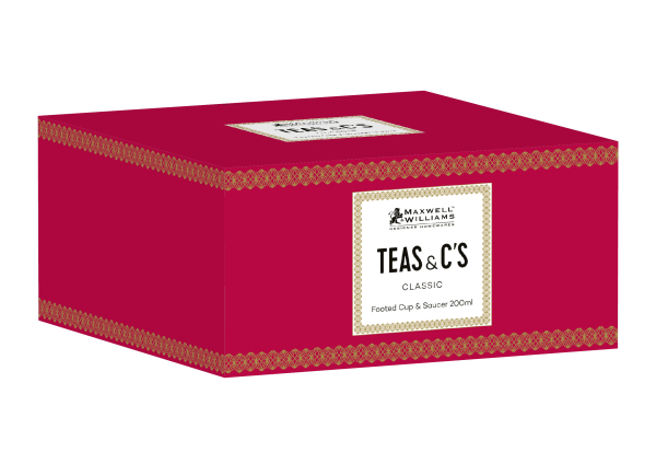 Maxwell & Williams Teas & C'S Teas & C's Classic Foot Cup & Saucer 200ML Cherry R 200ml