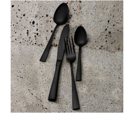 Maxwell & Williams Arden Cutlery Set 16pc Shiny Black Gift Boxed