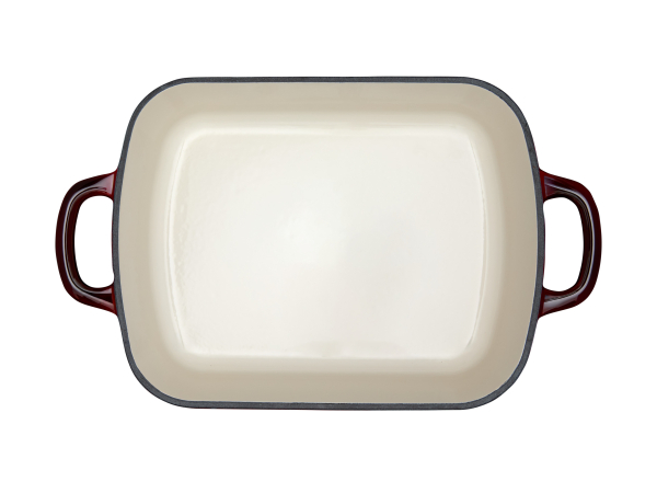 Maxwell & Williams Cast Iron Roaster Merlot 28x21cm Gift Boxed
