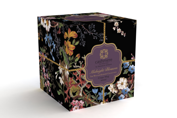 Maxwell & Williams William Kilburn Coupe Mug Midnight Blossom 400ml Gift Boxed