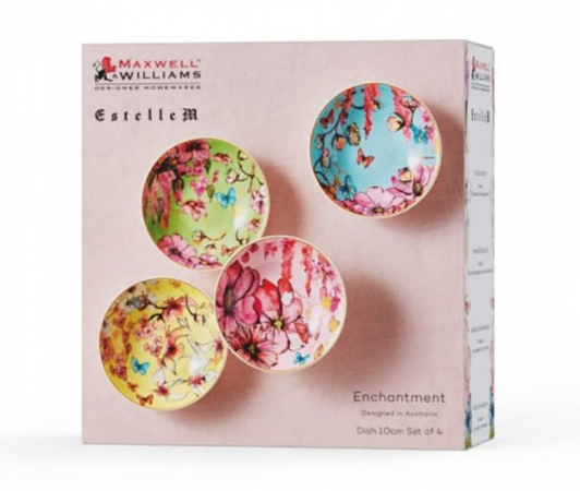 Maxwell & Williams Estelle Michaelides Enchantment Dish 10cm Set of 4 Gift Boxed